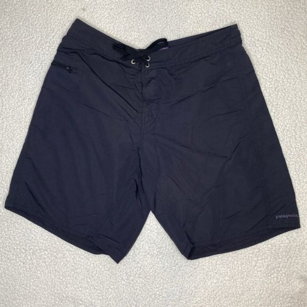 Patagonia Wavefarer Black Board Short: Size 35